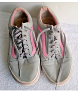 Vans Off The Wall Pink &amp; Gray Old Skool Low Top Men&#39;s 9/Women&#39;s 7.5 Skat... - $18.14 CAD