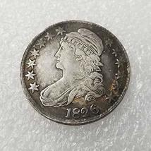 Rare Antique United States America 1826 Half Dollar 50 Cents Silver Color Coin.  - £22.04 GBP