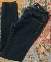 &quot;SO&quot; Denim Blue Jeans ~ Juniors&#39; Size 5 Regular ~ Dark Wash ~ Skinny - £20.59 GBP