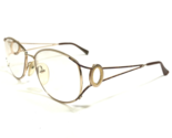 Vintage Christian Dior Eyeglasses Frames 2857 41 Brown Gold 56-16-130 - $74.58