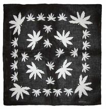 K&#39;s Novelties Set of 12 Black with White Weed Pot Leaves Marijuana Cannabis 100% - £19.65 GBP