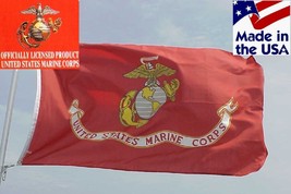 *Usa Made Official Usmc Us Marine Corps Marines Ega Indoor/Outdoor Flag Banner - £12.63 GBP