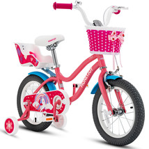 14 Inch Kids Bike Children&#39;S Bicycle With Training Wheels &amp; Storage Basket - £158.64 GBP