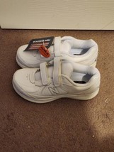 New Balance 577 NWT Walking Shoes 2 Strap White Leather Size 7 - £27.75 GBP
