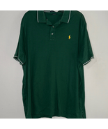 Polo by Ralph Lauren Men&#39;s Dark Green Polo Shirt - $289.83 MXN