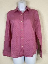 Gap Womens Size XS Pink Dot Button Up Shirt Long Sleeve - £5.28 GBP