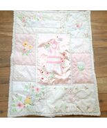 Disney Baby Blanket Princess Castle pink satin Quilt Comforter Little Dr... - $556.84 MXN