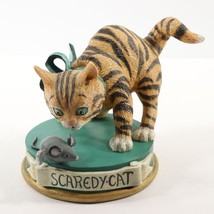 Danbury Mint Scaredy-Cat Sculpture Quotable Cats by Jonathan Goode Kitty... - $23.19