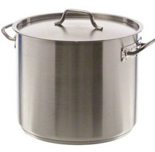 Unbranded Used  Heavy Duty Stock Pot - Stainless Steel 24L. - £93.85 GBP