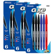 GX-8 Assorted Oil Gel Ink Pen, Ballpoint Pens, Medium Point 1.0mm | 6 Ct - $5.99+