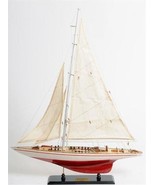 Model Yacht Watercraft Traditional Antique Endeavour Painted Western Red... - £233.77 GBP