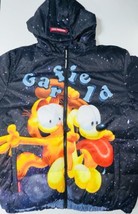 Members Only x Nickelodeon Garfield Galaxy Space Hooded Puffer Jacket Si... - £99.15 GBP