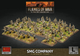 Flames of War Soviet SMG Company Plastic SBX80 Battlefront miniatures - $82.99
