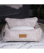 Scruffs &amp; Tramps Dog Bed Kensington Size L 90x70 cm Cream - £117.39 GBP