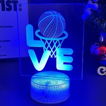 Brigifits Basketball Lamp For Kids Boys Girls Gifts, Multi-Color Changing Boys G - £27.17 GBP