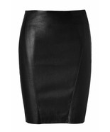 Leather Genuine Lambskin Women&#39;s Skirt Black Stylish Handmade Party Wear... - €98,88 EUR+