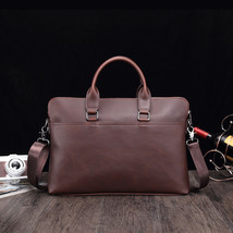 Casual Men&#39;s Bag Briefcase Business 15.6 Inch Men&#39;s Laptop Bag Shoulder Bag - £34.04 GBP