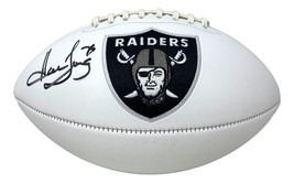 Howie Long Signé Oakland Raiders Logo Football Bas - £146.97 GBP