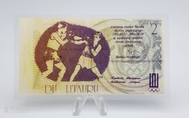 Lithuania 2 Litauru 1991 ~ Boxing ~ Lithuanian Olympic Committee ~ Plast... - $5.51 CAD