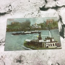 Postcard Collectible Vintage Hamburg St. Pauli Landungsbrucken River Boats - $6.92