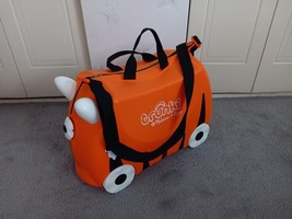 Melissa &amp; Doug Trunki Tiger Kids Ride-On Suitcase Carry-On Luggage Orang... - $24.75