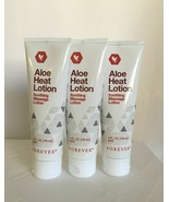 3 Pack Forever Living Aloe HEAT LOTION (3x4oz) Soothing Massage Lotion - £39.54 GBP