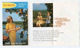 1950&#39;s Calendar of Select Florida Citrus Fruit Brochure Oranges Grapefruit - £13.49 GBP