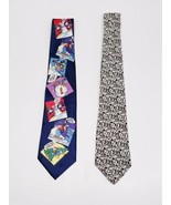 2 Vintage Disney Silk Ties: Mickey Mouse Minnie Donald COMIC STRIP / Goo... - £20.44 GBP