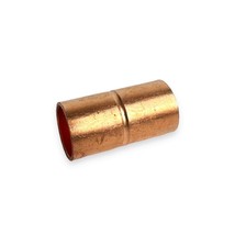 5/16” OD C x C Straight Coupling Rolled Tube Stop - COPPER PIPE FITTING - $7.91