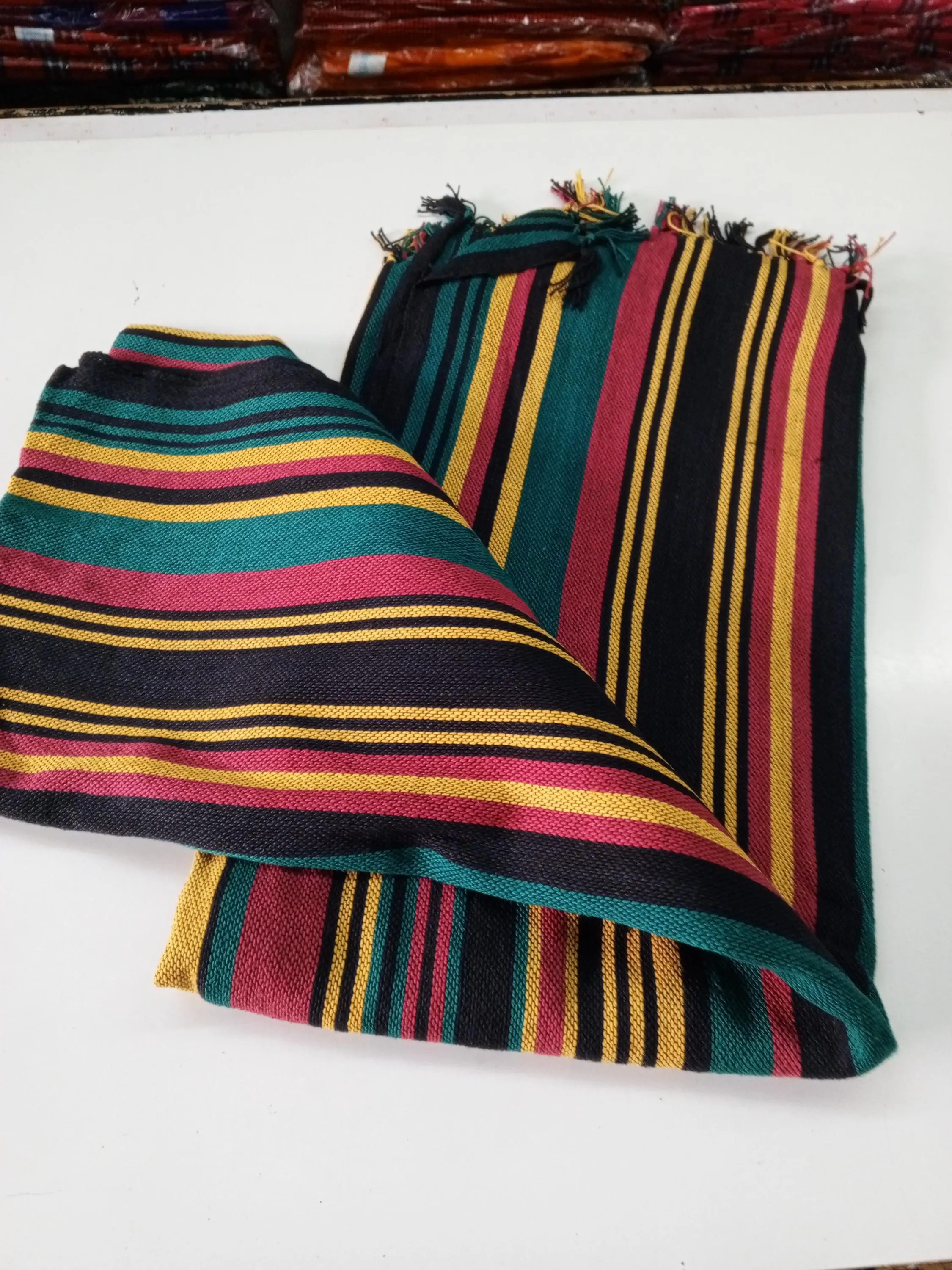 Authentic Multi Colored  African Maasai Shuka Fabrics - $1,023.51 MXN