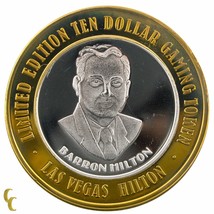 Barron HIlton $10 Las Vegas HIlton Casino Gaming Token .999 Silver Ltd Edition - £49.06 GBP