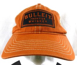 Bulleit Frontier Whiskey Orange &amp; Tan Mesh Trucker Hat Adjustable Snapback - $11.40