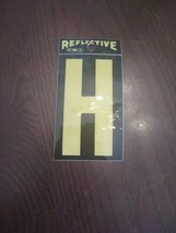 Reflective Letter &quot;H&quot; Yellow 3&quot; - £7.69 GBP