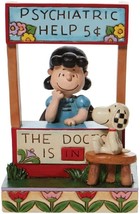 Peanuts - LUCY at Psychiatric Booth &quot;The Doctor is In&quot; Figurine from Jim Shore b - £55.52 GBP