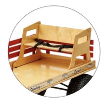 WAGON SEAT - Wood Bench with Seatbelt for Speedway Express Wagons Made i... - £87.55 GBP