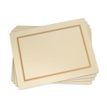 Pimpernel Classic Cream Cork-Backed Placemats, Set of 4, 15.7 X 11.7&quot; - £56.20 GBP
