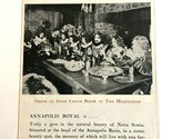1940s Annapolis Royal Nova Scotia Canada Oldest Settlement Travel Brochure - $8.87