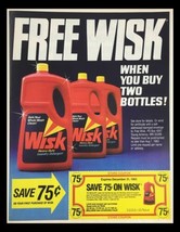 1983 Wisk Heavy Duty Laundry Detergent Circular Coupon Advertisement - £11.97 GBP