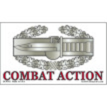 Patriotic Army Combat Action Sticker (2-3/4&quot;x4-3/4&quot;) - £6.61 GBP