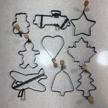 Pancake Ring Mold Lot 9 Holiday Truck Plane Cookie Heart Amaco Handles N... - $26.86