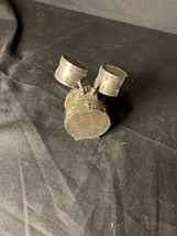 Vintage Brass Bronze Diecast Miniature Pencil Sharpener Astronaut Drum Set - £9.87 GBP