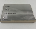 2018 Chevrolet Cruze Owners Manual Handbook OEM B03B22025 - $40.49