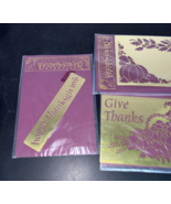 Dreamweaver Thanksgiving Vintage lot of 3 Unused 2001 Stencil templates - $15.35