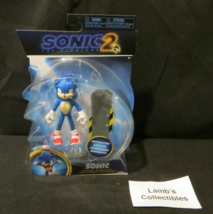 Sonic the Hedgehog 2 Movie 4&quot; Sonic  Action Figure Articulated with Snow Rider - £30.91 GBP