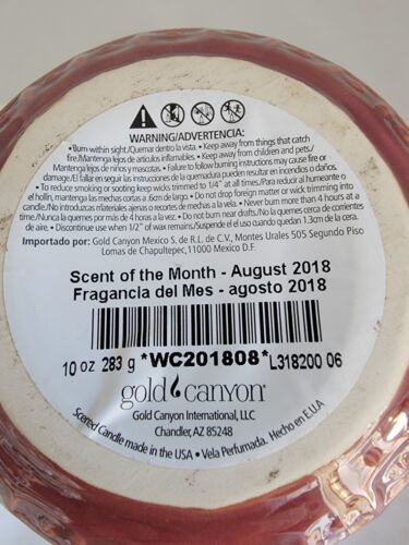 Gold Canyon Discontinued RARE 10oz August 2018 Scent of the Month_Never Burned - $21.77
