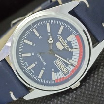 Vintage Refurbished Seiko 5 Automatic Japan Mens D/D Blue Watch 528-a277002-11 - £31.41 GBP