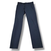 Zara Man Pants Size 30 W30&quot;xL31.5&quot; Casual Chino Pants Slim Skinny Leg Pants Dots - £26.74 GBP