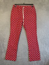 Vineyard Vines Womens Santa Whale Tree Holiday Pajama Pants Red XS Knit - £11.10 GBP