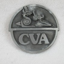 Vintage 1978 Connecticut Valley Arms CVA Pewter Belt Buckle Mountain Rif... - $19.99