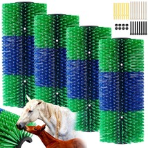 4 Pcs Livestock Scratch Brushes Horse Scratcher Brush Grooming Cow Brush Cattle  - £54.33 GBP